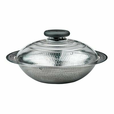 【本日抽選でポイント100％＋レビューで1000円クーポン】【欠品中。10月下旬以降入荷予定】【送料無料】HARIO ハリオ フタがガラスのIH対応ステンレス鍋26雪平