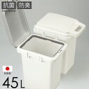 ＼レビューで1000円クーポン!／ 【●日本製】防臭ペール 45L 抗菌 ごみ箱 抗菌加工 SIAA取得 ゴミ箱 抗菌ペール 防臭 45JS おむつ入れ ..