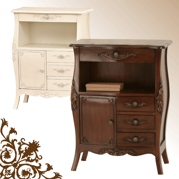 ＼レビューで1000円クーポン!／ ヨーロピアンテイスト家具 コモ ファックスデスク（FAX台）≪完成品！≫※【メーカー直送品】【代引/同梱/返品不可】【個別送料計算】