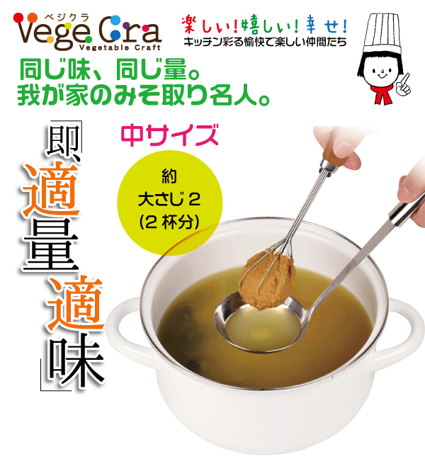 送料無料 【●日本製】ベジクラ みそ取り(中) 大さじ2杯分 味噌 スプーン Vege cra ベジタブル クラフト パール金属 べじくら ベジグラ 【C-319】【CP】 goodlifeshop-10071059 グットライフショップ サンプル画像2