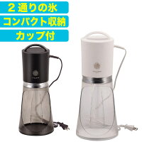 【急遽完売の場合あり】電動で簡単! ふわっと氷とシャリッの2通りの氷ができる 電動かき氷器 ツーウェイ 電気アイスシェーバー クールリッチ パール金属 【RCP】【D-1353 D-1354】