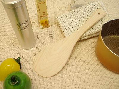 送料無料 桧 しゃもじ 24cm ※仕様変更あり（画像の持ち手部分の穴はなくなりました） 木製 ウメザワ【CP】 goodlifeshop-10072052 グットライフショップ サンプル画像2
