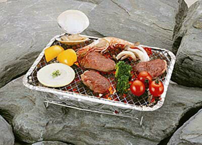 インスタントバーベキューセットCAPTAIN STAG パール金属 【RCP】【M-6463】