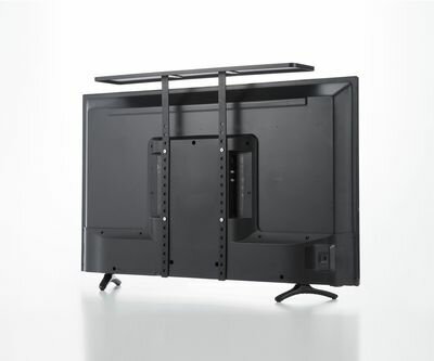 ＼今ならレビューで1000円クーポン!/ 送料無料 山崎実業 薄型テレビ上ラック スマート TV テレビ 上部 収納 smart 棚 薄型テレビ VESA規格対応 40インチ以上 リビング 収納 ラック テレビ台 ブラック YAMAZAKI 【ZK-BD BK 4271】【CP】