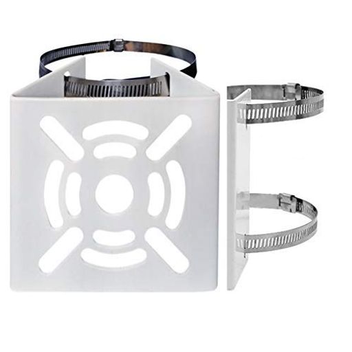 Ulyrisポール取付金具防犯カメラハウジングブラケットステンレスバンドセット円柱角柱屋外【円柱直径10..