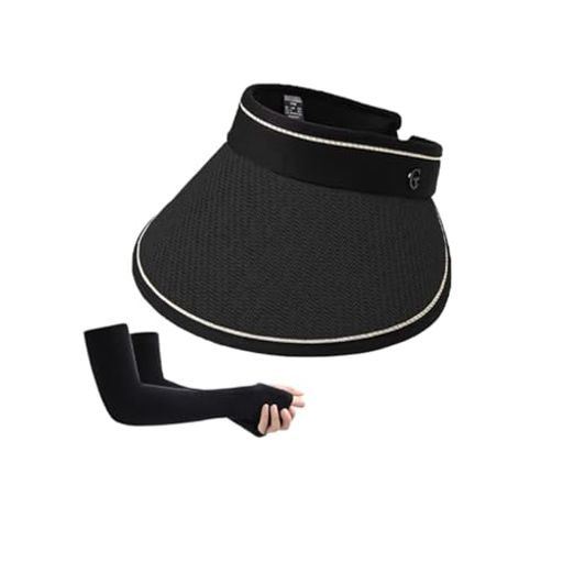 [yowodana]サンバイザーレディースUVカットUPF+50折り畳み可能サンハット日除け帽子麦わら帽子春夏つば..