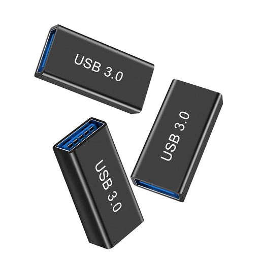 USBtoUSBアダプタ「3個」3.0USBAメス-USBAメスOTG5GbpsUSBメス-USBメス変換アダプタUSBケーブルを接続..