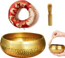 ziyueおりんセットおりん仏具ミニ真鍮製音が良い直径8cm3点セット持ちやすいペット供養ヨガ瞑想仏教仏壇法要小物仏具セットりん棒座布団