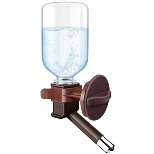 さえだペット給水器犬猫ケージ取付型犬ウォーターノズル自動給水ペットボトル水漏れ防止水飲み給水器自..