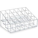 MOSIKERリップ収納リップスタンドコスメ収納透明卓上引き出し小物メイク道具収納可愛いおしゃれコンパクト小さめメイクボックスプラスチック24本