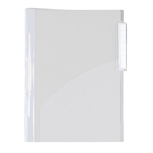 【規格】A4判S型・2穴 【仕様】50冊入 【表紙】再生PPシート・透明・0.2mm厚 【ファスナー】No.8L-C 【付属】見出しラベル(KC-3)付