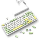 AJAZZAK992メカニカルキーボードワイヤレス/BLUETOOTH/2.4G/有線TYPE-Cゲーミングキーボード無線青軸ホットスワップ対応着脱式ケーブルPBTキーキャップボリュームノブ99キーRGBバックライト