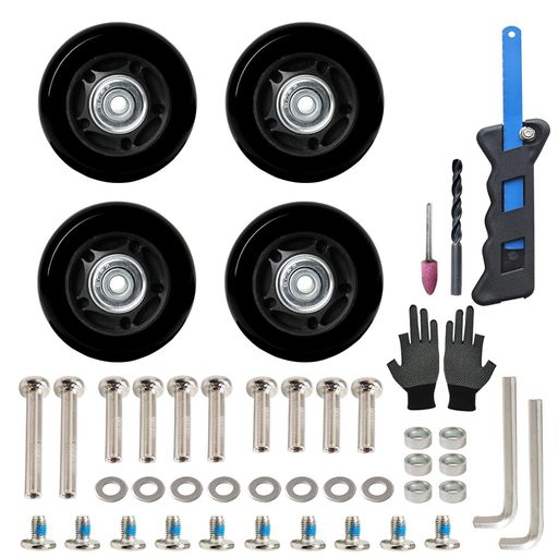 4個セットスーツケースタイヤ交換キット車輪補修静音車輪キャスター交換修理キットキャリーバッグスー..