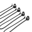 CMETRSMIDIケーブル-TRSタイプA(3.5mm-1/8インチ)-5ピンDIN、ロープロファイル-狭いスペースに最適な直角の超薄型プラグ-シンセサイザーやペダルボードに最適