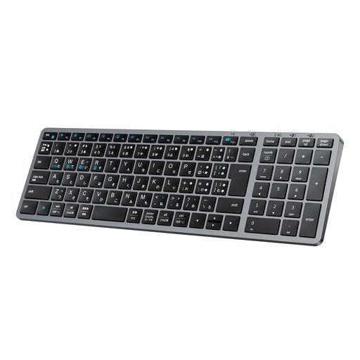 iCleverワイヤレスキーボードBluetooth&2.4G無線キーボード充電式Type-C静音コンパクト薄型JIS日本語配列軽量パンタグラフ式3つデバイス自由に切替えデュアルモード持ち運びパソコンPCiPadスマ… iCleverワイヤレスキーボードBluetooth&2.4G無線キーボード充電式Type-C静音コンパクト薄型JIS日本語配列軽量パンタグラフ式3つデバイス自由に切替えデュアルモード持ち運びパソコンPCiPadスマ…