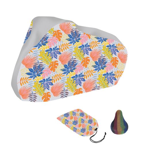 MILUBAO自転車カバー2024アップグレード生地、新パターンバー子供乗せbicycle超厚手高耐久子供乗せ防水..