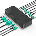 GiGimundoTG2020IN1ドッキングステーションTypeCドッキング3画面出力10GbpsUSB3.2GEN24KHDMI/DP/VGA出力PD60W&18W充電ポート/RJ45/3.5mmオーディオ+マイク+(2)