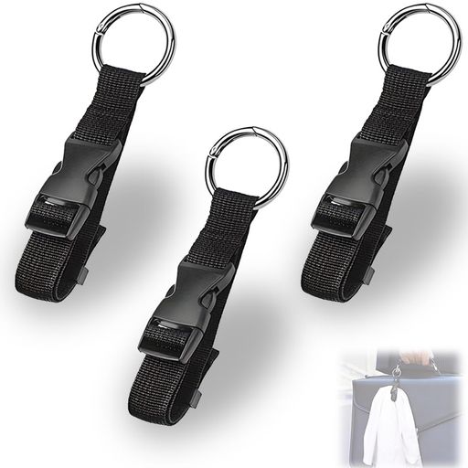 TANGRUlスーツケースベルト3本セット調整可能固定ベルトバンドスーツケースショルダーバッグ用ショルダーストラップジャケットホルダースーツケースバンド錆びにく...