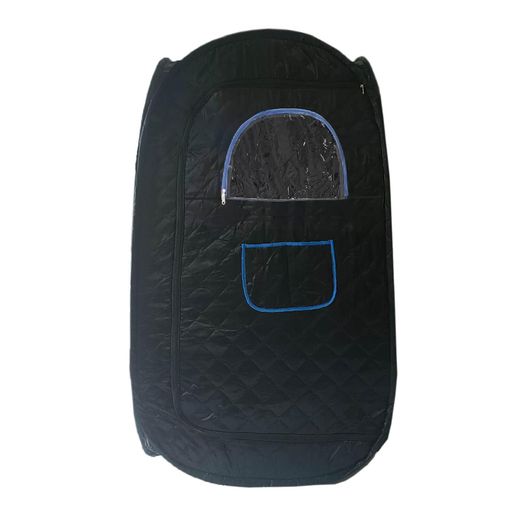 【家庭用・一人向け】サウナテントフォールディングブラックサウナスチームボックス/スウェットストリ..