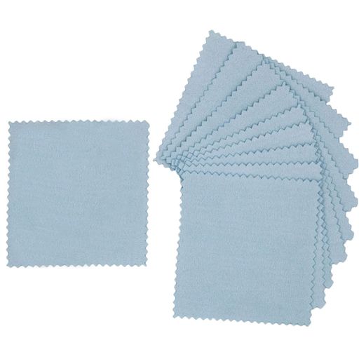 サムコスシルバー磨き磨き布17*17cm金属磨きクロスシルバークリーナーやすり磨きアクセサリージュエリー汚れ落としシルバーお手入れ弦楽器拭き10枚セット水色