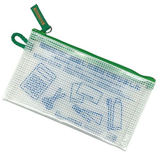 サクラクレパスメッシュケースクリアー通帳/ペンケースサイズグリーン5個UNC-B#29(5)