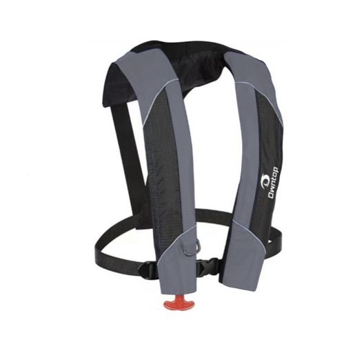 Owntopライフジャケット手動膨張D型救命胴衣サイズ調節可能救命胴衣大人用子供用コンパクト軽量耐久性防水セーリングカヤック水泳ボート釣り-ブラック