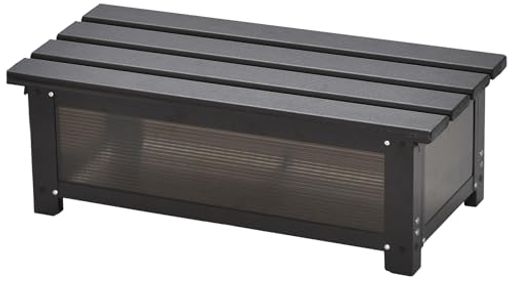 ガーデンマスター(Gardenmaster)ステップストッカー幅74x奥行36x高さ24cmアルミ天板ベンチストッカーベ..