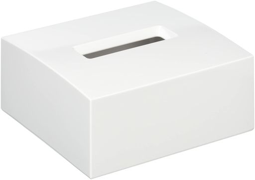 国際化工メリーナ(mellina)ハーフティッシュボックスW14.8xD13.9xH6.7cmホワイト『モノクローム(monochrome)』M805IW日本製