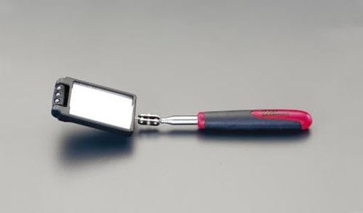 エスコ46x67mm/180-665mm点検ミラー(伸縮/LED付)EA724CD-30