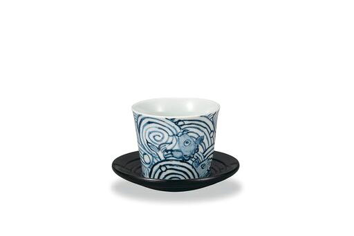 サイズ:口径7.6x高さ6.5cm 茶托付 素材・材質:磁器 生産国:日本 紙箱入