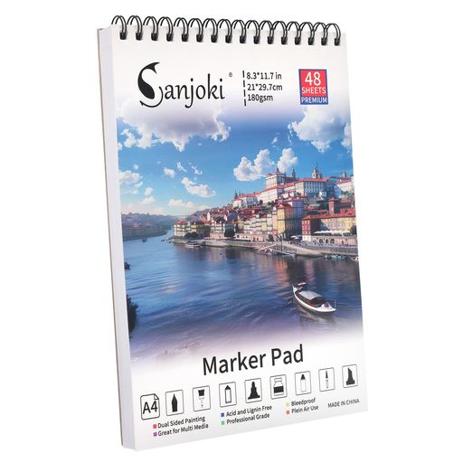 SANJOKI ץߥ ޡѥå A4  48 180GSM ξǽå֥å ȥꥰ˥ե꡼ ֥꡼ɥץ...