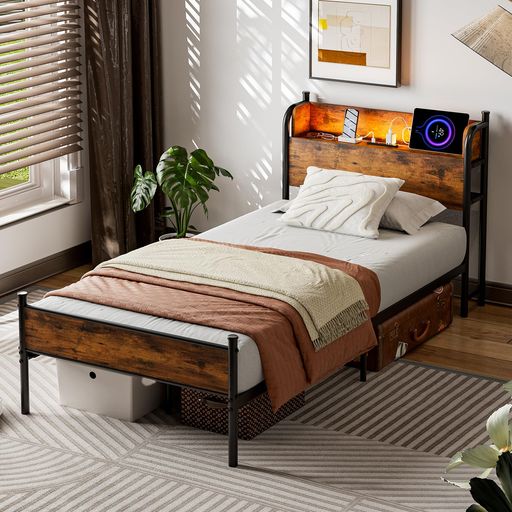 IKIFLYベッドフレームセミダブ...