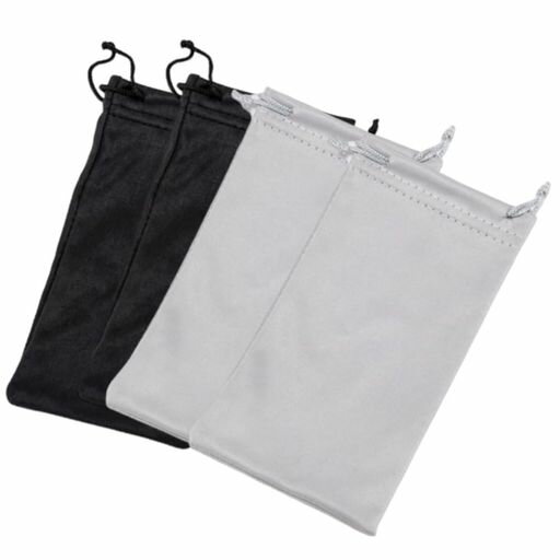 YFFSFDC巾着袋マイクロファイバー巾着ギフトバッグ柔らかいポーチ袋18*9cm多機能整理袋収納用4枚セット..