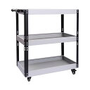 MISHIPツールカート工具ワゴン整備用ワゴンツールワゴン3段高さ調節可能5色DIY耐荷重200KG幅65x奥行35x高さ73CM回転キャスター付き工具カート工...