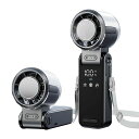ROSWIAGO4in1超高速携帯扇風機ハンディファン|USB充電式ミニパーソナルファン|【最大連続使用時間12時間】バッテリー駆動小型折りたたみ式|旅行・夏場・女性・ギフト向け(グレー)