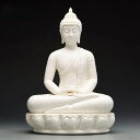 陶器製釈迦如来像お釈迦様仏像釈迦如来仏像置物仏壇仏像祈る厄除け(高さ30cmx巾23cm)(Color:01)