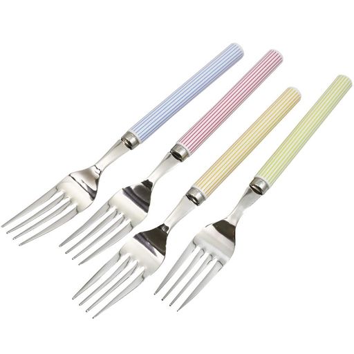 貝印KAIフォークL4本セットストライプ柄日本製FA5172