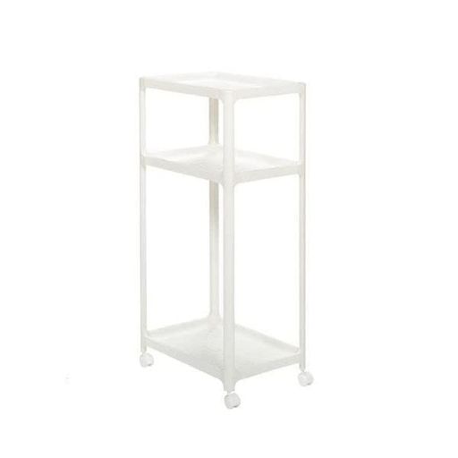 サンカ収納ボックスボルカラック3段ホワイト(幅49x奥行33x高さ97cm)VOR-3WH