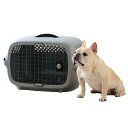 【OFT】ペットケンネルファーストクラスL60ワイドグレーキャリーペットクレート犬猫ハードケースコンテナ小型犬中型犬すのこ防災通院ハウスキャリーバッグサイズバックゲージケージバ…