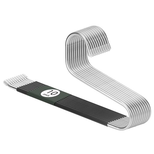 DOIOWNズボンハンガーステンレス鋼製8mm厚多機能ハンガー滑らない跡がつかない重いパンツ・ジーンズ・..