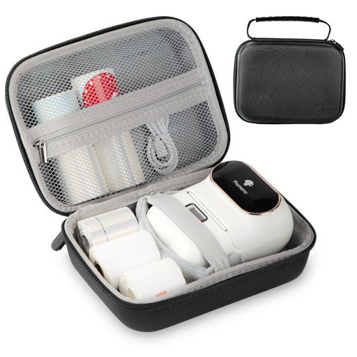 Phomemo保護ケース収納バッグ-M110M04SM04ASM220M02M02sM02ProT02適応感熱紙ロール紙収納大容量軽量多..