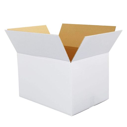 ボックスバンクダンボール(段ボール箱)宅配140サイズ白5枚セット引越し・収納白ダンボールFW04-0005-a2