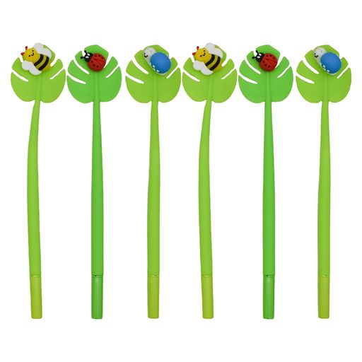 6本セットの可愛い亀の葉昆虫ボールペン、高品質、ユニークなデザイン書き心地が良いことで、綺麗な筆記具 長さ-約23cm、ボール径-0.5mm、素材-ソフトシリコーン、インクの色-黒 耐久性、ソフトシリコン製で上質、握りやすく、握る手の姿勢を保ち、滑りも防ぎます長期使用に適しています 可愛い文具、筆記用具系は、カラーバリエーションも豊富に取り揃えております軽量で持ち運びが簡単非常に使いやすく 古典的な面白いペン。学生、友人、家族、子供、男の子、女の子、同僚、ビジネスの人々、誕生日、パーティー、ビンゴ景品、親愛なる友人や親戚のための美しい、魅力的な、スタイリッシュでエレガントな贈り物