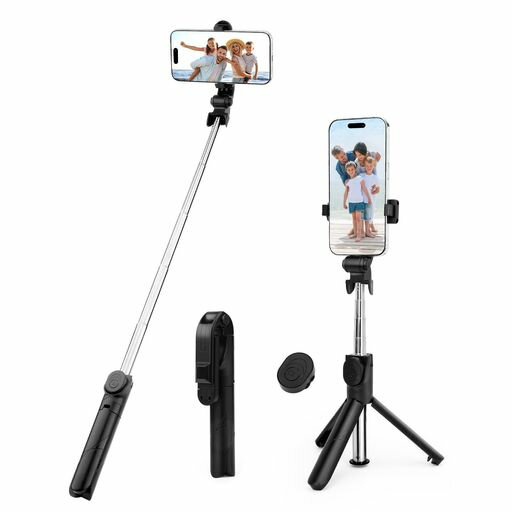 自撮り棒スマホ三脚一脚兼用BLUETOOTH無線360°回転ANDROID&IPHONE対応セルカ棒コンパクト軽量旅行携帯便利リモコン付き遠距離写真&動画を撮るセルフィー(XT02ブラック) 自撮り棒スマホ三脚一脚兼用BLUETOOTH無線360°回転ANDROID&IPHONE対応セルカ棒コンパクト軽量旅行携帯便利リモコン付き遠距離写真&動画を撮るセルフィー(XT02ブラック)