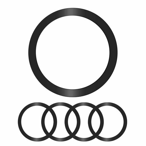 MAG-SAF シール MAG-SAFリング 【5個入り-ブラック】強力マグセーフ 薄型 磁気増強 合金の耐食性 I-PHONE15/15PLUS/15PRO/15PRO MAX/I-PHONE14/13/12シリーズ対応S-AMSUNG
