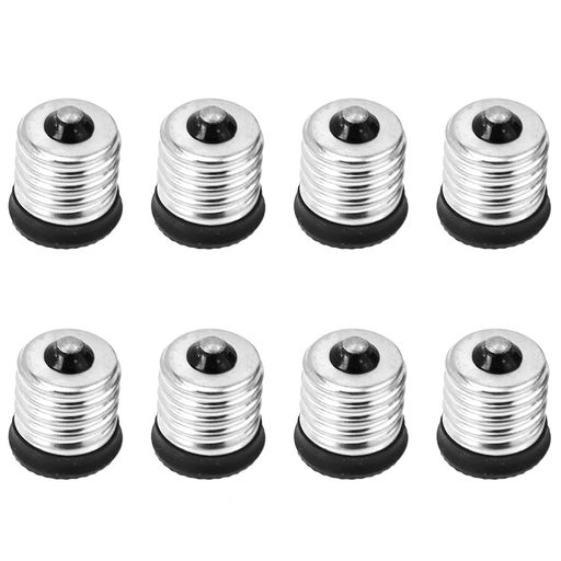 LIOOBOE17-E14口金変換アダプター変換ソケット8個ランプホルダーコンバートアダプター電球ソケットコンバータ(E17-E14)