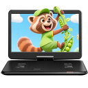 SURFOLAポータブルDVDプレーヤー液晶15.6インチ超大画面、6時間連続再生、CPRM対応リージョンフリー、USBSDカード対応AV入出力TV同期可能、レジューム機能お年寄りや子供向きSD05【ブルーレイ…