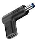 TYPE-C変換HP4.5x3.0MM(20V)ノートPC100W対応USBPD変換アダプターDC電源トリガープラグUSBタイプCDCプラグ中ピン(ID端子)ありヒューレットパッカードノートパソコン