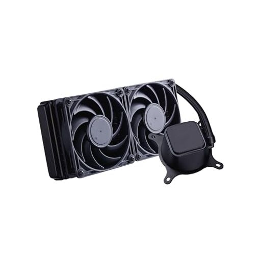 玄人志向水冷CPUクーラー無発光ブラックモデル240mm(120mmPWMファンx2)ASETEK製ラジエーター搭載KURO-A..