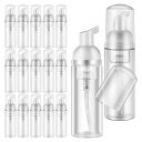 Frcolor泡ポンプボトル60ml泡立てポンプボトル20本空ボトルフォームボトル詰め替え可能透明プラスチック泡ポンプ携帯用ハンドソープボトルスモールフォームソープディスペンサー